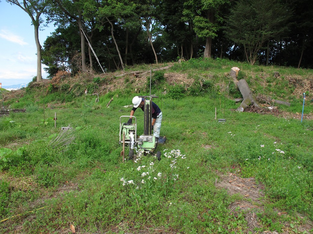 地盤調査を行いました