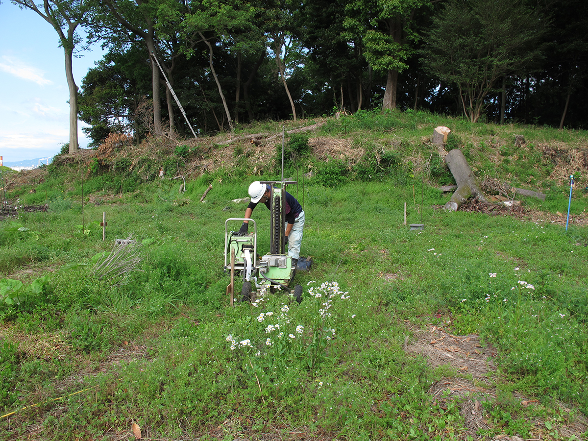 地盤調査を行いました